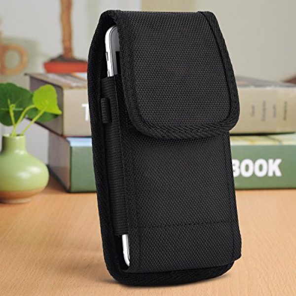 EpicDealz Tactical Pouch 7 GALAXY S5 , GALAXY S6 , S6 EDGE , S7 , S8 , S9 , Pouch Holster Case Rugged vertical nylon belt loop clip Fits SAMSUNG GALAXY S5 / S6 / S6 EDGE / S7 / S8 /S9 with Lifeproof Waterproof cover case