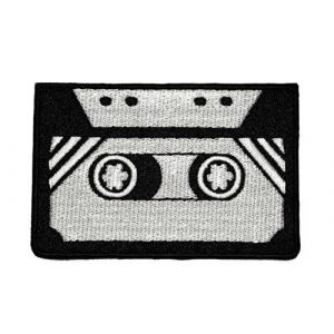R©tro Airsoft Morale Patch 3 Tape Cassette Retro DIY Applique Embroidered Sew Iron on Patch TCS-01