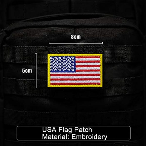 Bonng Airsoft Morale Patch 2 Bundle 14 Packs USA Flag Patches Thin Blue Line Tactical Military Morale Velcro Patch Set Morale Patches Set for Caps,Bags,Backpacks,Tactical Vest,Military Uniforms (color2)