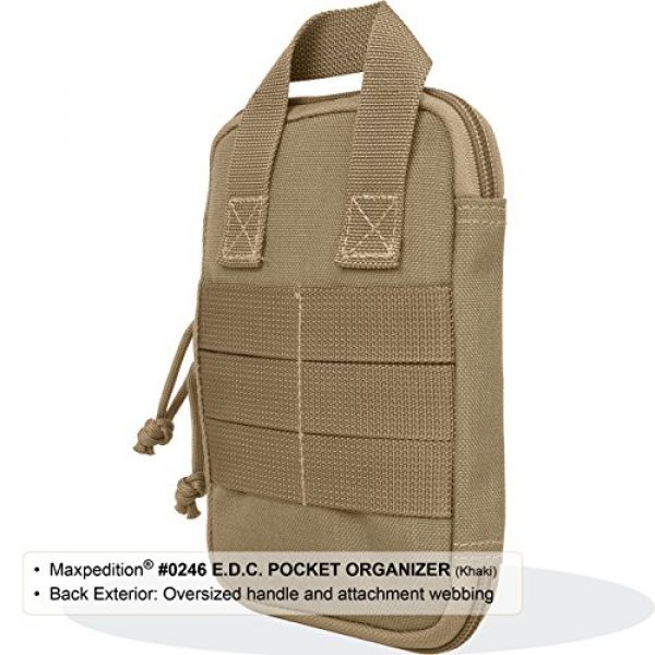 Maxpedition Tactical Pouch 2 Maxpedition E.D.C. MOLLE Pocket Organizer - Black 0246B