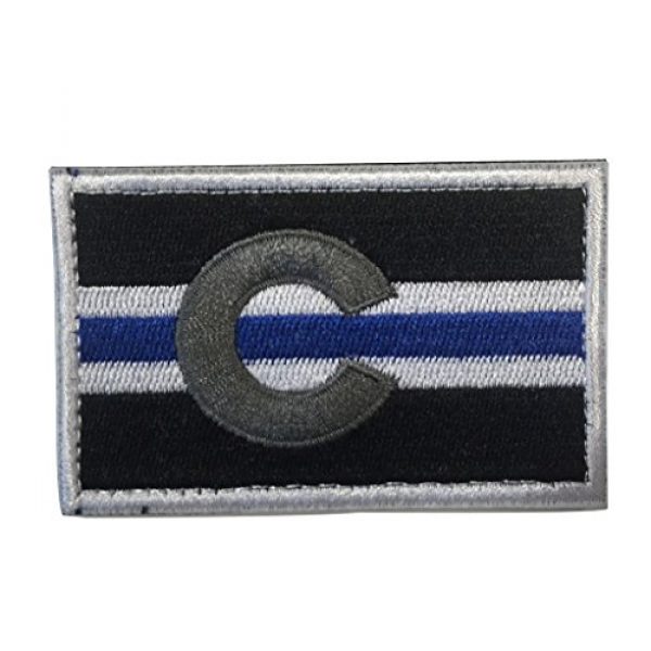 SpaceAuto Airsoft Morale Patch 1 SpaceAuto Colorado State Flag Tactical Morale Patch Thin Blue Line