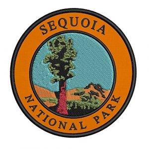 Appalachian Spirit Airsoft Morale Patch 1 Sequoia National Park 3.5" Retro Embroidered Premium Patch DIY Iron/Sew-on Decorative Vacation Souvenir Applique Mountain Moon Stars Bear Wolf Wander Explore Nature Hike Trail River Cap Jacket Gear