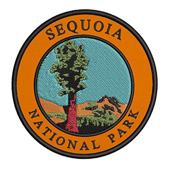 Appalachian Spirit Airsoft Morale Patch 1 Sequoia National Park 3.5" Retro Embroidered Premium Patch DIY Iron/Sew-on Decorative Vacation Souvenir Applique Mountain Moon Stars Bear Wolf Wander Explore Nature Hike Trail River Cap Jacket Gear
