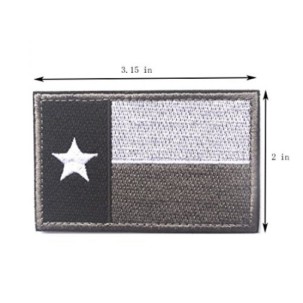 Homiego Airsoft Morale Patch 3 Homiego Texas State Flag Military Tactical Morale Desert Badge Hook & Loop Embroidery Patch for Hat Backpack Jacket (Texas State Flag - D)
