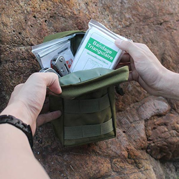 Livans Tactical Pouch 5 Livans 2 Pack Molle Pouches, Tactical EDC Utility Pouch Compact Water-Resistant, Organize Small Gear Gadget for Military Backpack