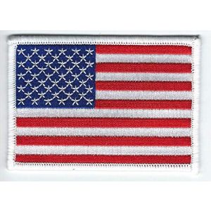 Five Digits Ltd Airsoft Morale Patch 1 United States of America Flag Embroidered Patch USA - Iron-On or Sew - Top Quality