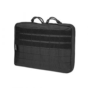 ProCase Tactical Pouch 1 ProCase Tactical MOLLE Pouch, Compact EDC Admin Utility Gadget Gear Belt Waist Pack Bag Multi-Purpose Water-Resistant Military Tool Holder Organizer Medical First Aid Kit -Black