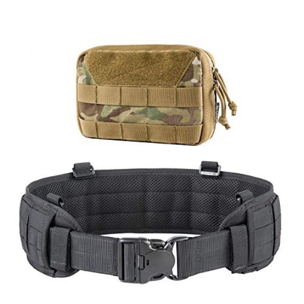 OneTigris Tactical Pouch 1 OneTigris Multicam Tactical MOLLE Pouch & Black Tactical Belt