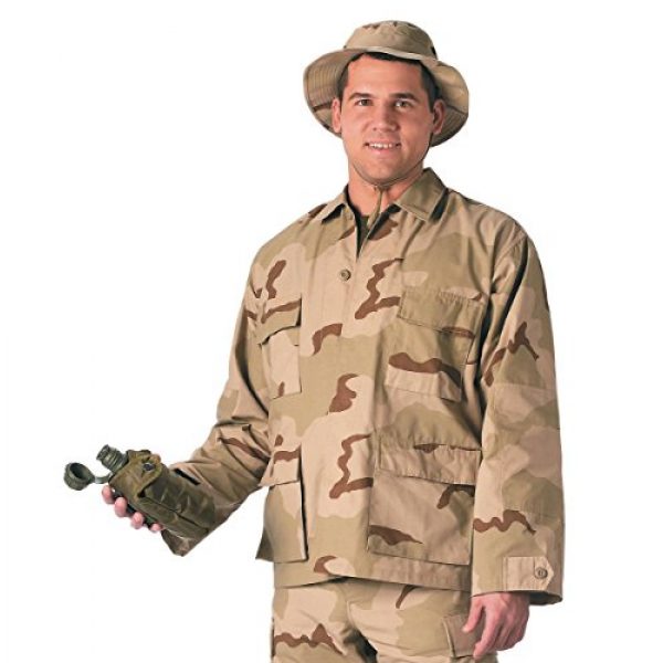 Rothco Tactical Shirt 1 BDU Shirt - Tri-Color Desert, X-Small Size