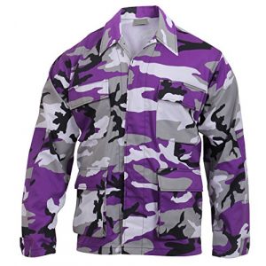 Rothco Tactical Shirt 1 Camo BDU (Battle Dress Uniform) Military Shirts, Ultra Violet Camo, M