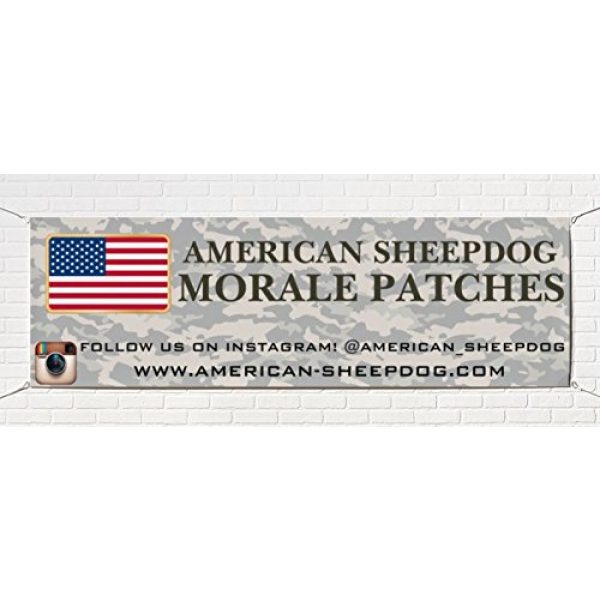 American Sheepdog Airsoft Morale Patch 5 American Sheepdog California State Flag PVC Patch - Ghost Edition