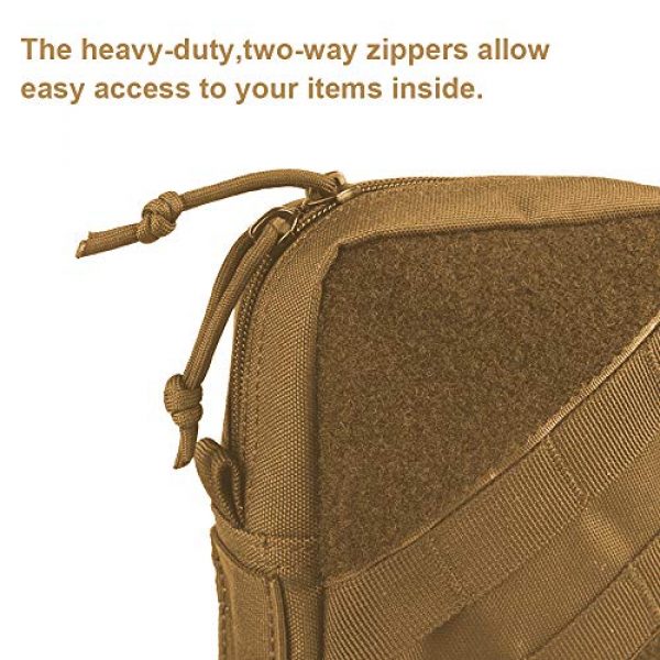 AMYIPO Tactical Pouch 5 AMYIPO Tactical Molle Admin Pouch Equipment Multi-Purpose EDC Utility Tools Bag Utility Pouches
