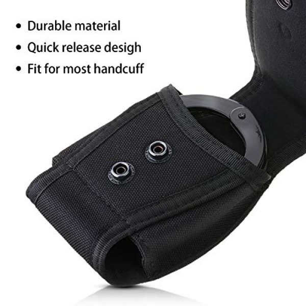 Frienda Tactical Pouch 6 Frienda 2 Packs Handcuff Cases Nylon Handcuff Holders Universal Handcuff Pouch for Most Chain or Hinged Cuffsc