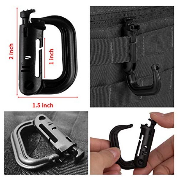 Posher Tactical Pouch 2 Posher Tactical Molle Pouch Multi-Purpose Compact Water-Resistant Utility EDC Pouch with US Flag Patch