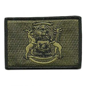 Gadsden and Culpeper Airsoft Morale Patch 1 Tactical State Patch - Michigan - View Colors