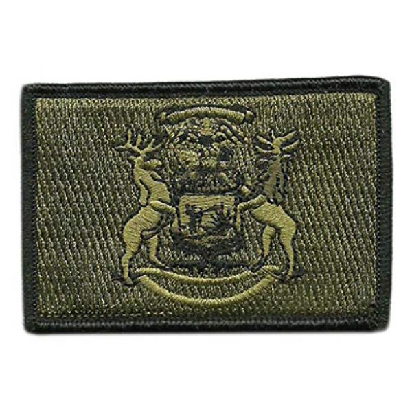 Gadsden and Culpeper Airsoft Morale Patch 1 Tactical State Patch - Michigan - View Colors
