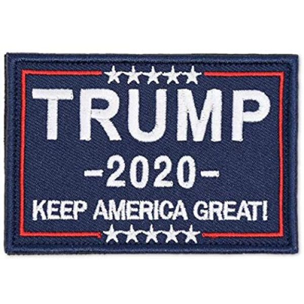 Antrix Airsoft Morale Patch 2 Antrix 2 PCS American Patch Trump Keep America Great 2020 Hook and Loop Patches