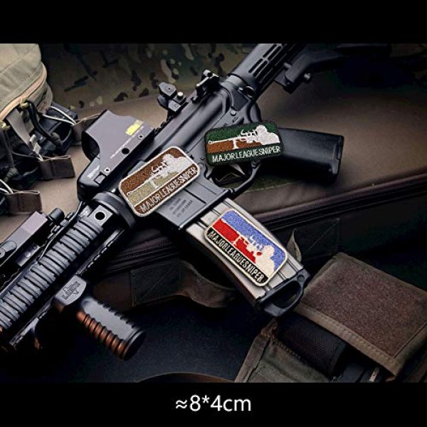 Morton Home Airsoft Morale Patch 4 Morton Home Major League Sniper Morale Patch (Brown)