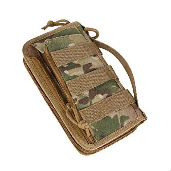 FIRECLUB Tactical Pouch 4 FIRECLUB Portable Tactical Wallet Handbag for Men Camping Hiking Bag Camouflage Bag Waist Bag Pack Polyester Card Purse