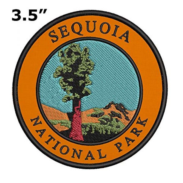 Appalachian Spirit Airsoft Morale Patch 2 Sequoia National Park 3.5" Retro Embroidered Premium Patch DIY Iron/Sew-on Decorative Vacation Souvenir Applique Mountain Moon Stars Bear Wolf Wander Explore Nature Hike Trail River Cap Jacket Gear