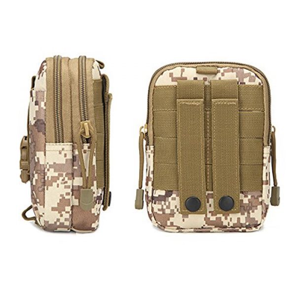 Brvman Tactical Pouch 4 Tactical Waist Outdoor Pockets Purse 5.6 Inch Mobile Phone Bag