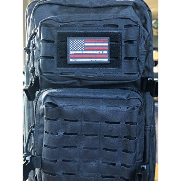 Pars Outdoor Airsoft Morale Patch 2 Vintage Design American USA Flag Red and White 3D PVC Morale Patch