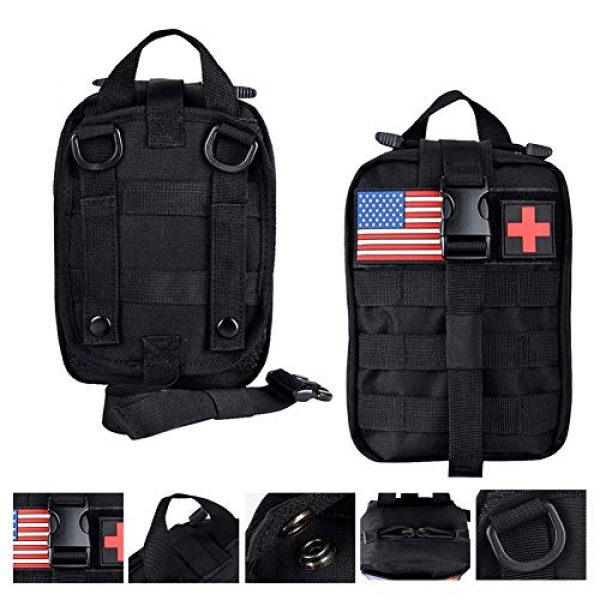 Goldfire Tactical Pouch 4 Goldfire Medical First Aid Pouch,Molle EMT Pouch Tactical Rip-Away Nylon Medical Pouch for Outdoor Hiking Camping Trekking Hunting