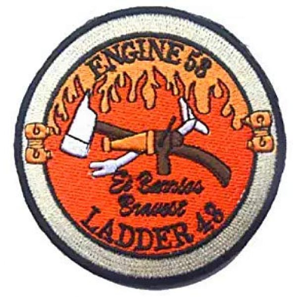 Embroidery Patch Airsoft Morale Patch 1 Warrior Red Wing Fireman Engine 53 Ladder 43 Lone Survivor Military Hook Loop Tactics Morale Embroidered Patch