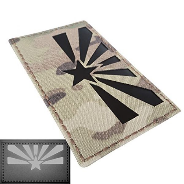Tactical Freaky Airsoft Morale Patch 3 Big 3x5 Multicam Infrared IR Arizona Flag IFF Tactical Morale Fastener Patch
