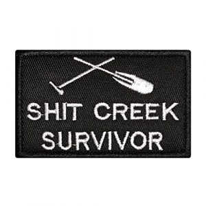 Morton Home Airsoft Morale Patch 1 Morton Home Shit Creek Survivor Tactical Military Morale Patch - 3.15"x2"