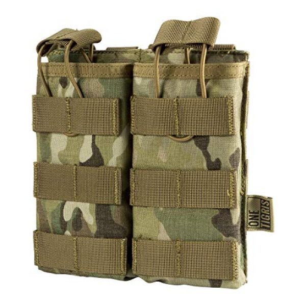 OneTigris Tactical Pouch 7 OneTigris Tactical MOLLE Pouch & Double Open-top Mag Pouch (Multicam)