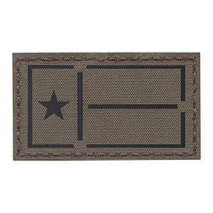 Tactical Freaky Airsoft Morale Patch 1 IR Ranger GreenTexas Lone Star Flag 2x3.5 IFF Plate Carrier Tactical Morale Hook-and-Loop Patch