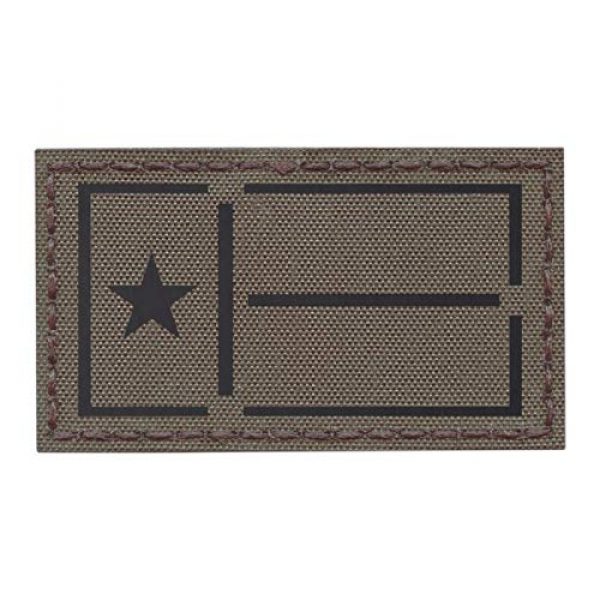 Tactical Freaky Airsoft Morale Patch 1 IR Ranger GreenTexas Lone Star Flag 2x3.5 IFF Plate Carrier Tactical Morale Hook-and-Loop Patch