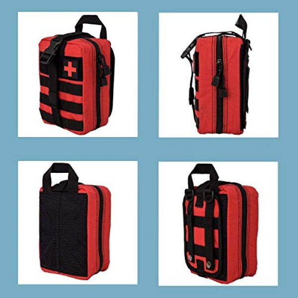 Krisvie Tactical Pouch 6 Krisvie Tactical EMT Pouch 1000D Nylon Detachable Molle First Aid Bag for Outdoor