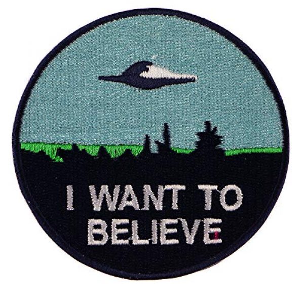 JPT Airsoft Morale Patch 3 Ê"Ìá´"ÌÊ 4 Patches - I Want to Believe, Trust NO ONE, I Want to Leave Iron Sew on Patches