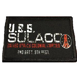 RedheadedTshirts Airsoft Morale Patch 1 Aliens Movie USS Sulaco Morale Patch. 2x3" Hook Velcro Made in the USA Perfect for your rucksack, pack bag, Molle Gear, operator hat or cap!