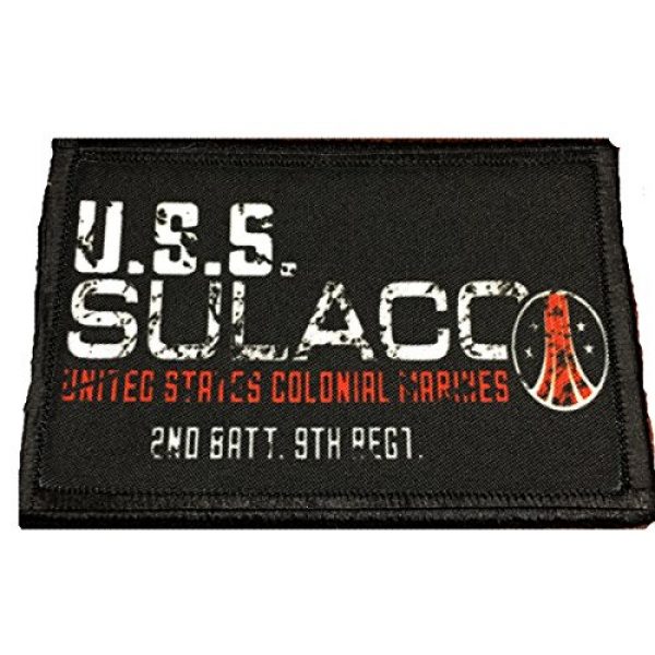 RedheadedTshirts Airsoft Morale Patch 1 Aliens Movie USS Sulaco Morale Patch. 2x3" Hook Velcro Made in the USA Perfect for your rucksack, pack bag, Molle Gear, operator hat or cap!