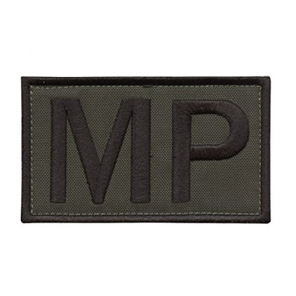 LEGEEON Airsoft Morale Patch 1 LEGEEON OD Green MP Military Brassard Tactical Morale Army Embroidered Fastener Patch