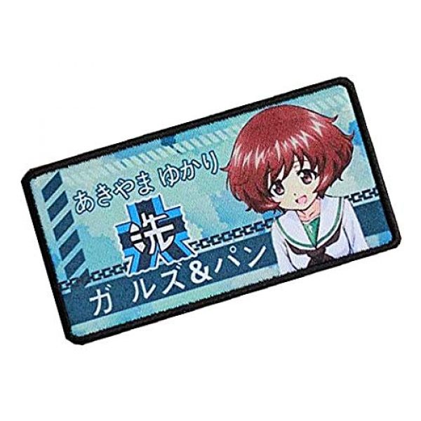 Fine Print Patch Airsoft Morale Patch 2 Japan Anime Girls & Panzer Hook Loop Tactics Morale Printed Patch (color4)