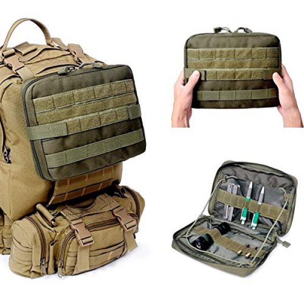 LGL Tactical Pouch 3 Tactical Sling Bag Tactical Pouches - Military Tactical Molle Medical First Aid Pouch Outdoor Sport Nylon Multifunction Backpack Accessory Army EDC Hunting Tool Bag Tool Pouch Bag Mini Utility Pouch
