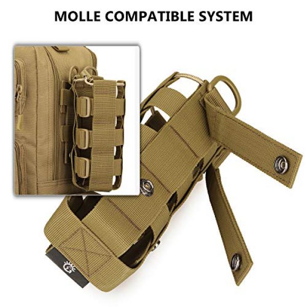 Protector Plus Tactical Pouch 4 Protector Plus Tactical Water Bottles Pouch Military MOLLE Adjustable Kettle Holder Bag H2O Drinks Carrier Case
