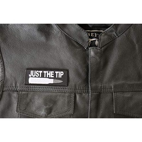 Ivamis Trading Airsoft Morale Patch 3 Just The Tip Bullet Patch - 4x1.5 inch - Embroidered Iron on Patch