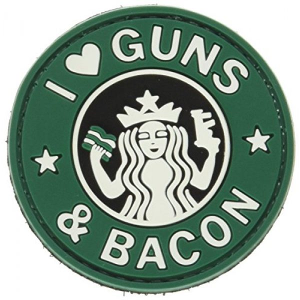 5ive Star Gear Airsoft Morale Patch 1 5ive Star Gear Guns and Bacon Morale Patch, Multi-Color, One Size