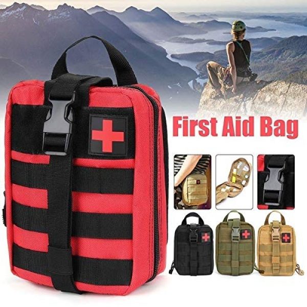 Danlan Tactical Pouch 5 Danlan First Aid Kit Tactical Survival Kit Molle Rip Away EMT Pouch Bag IFAK Medical(Bag Only) (ACU Camouflage)