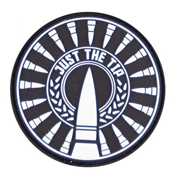 Patch Panel Airsoft Morale Patch 1 Just The Tip Morale Patch - PVC Morale Badge with Hook and Loop Backing Glow in The Dark
