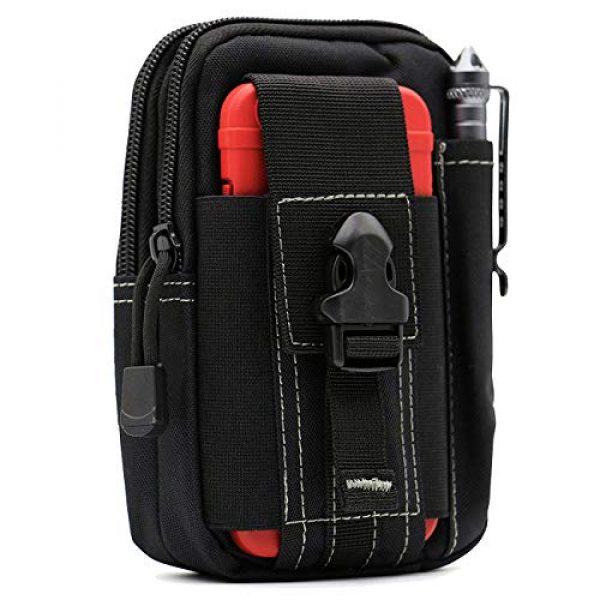 Military Ba Tactical Pouch 1 Military Ba Universal Outdoor Waist Bag, Tactical EDC Molle Pouch Camping Trekking Belt Purse Fit 6.5" Phone, Huawei P30/P30 Pro