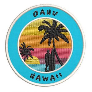 Appalachian Spirit Airsoft Morale Patch 1 Oahu, Hawaii Surfing Spot Embroidered Premium Patch DIY Iron-on or Sew-on Decorative Badge Emblem Vacation Souvenir Travel Gear Clothes Appliques