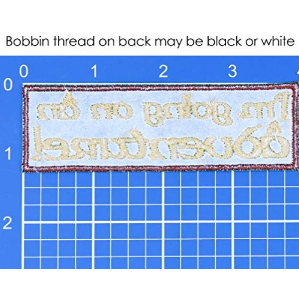 Barefoot Sewing Airsoft Morale Patch 4 I'm Going on an Adventure Patch Iron On Applique - Olive Green, Burgundy, Nonmetallic Gold - 4" x 1.25" Rectangle - Made in The USA