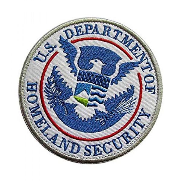 Embroidery Patch Airsoft Morale Patch 3 DEPT of Homeland Security Military Hook Loop Tactics Morale Embroidered Patch