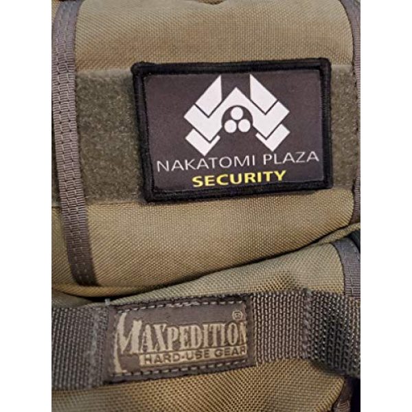 RedheadedTshirts Airsoft Morale Patch 2 2x3 Die Hard Nakatomi Plaza Security Tactical Military Morale Patch. Hook and Loop Made in The USA Perfect for Your Rucksack, Pack Bag, Molle Gear, Operator hat or Cap!